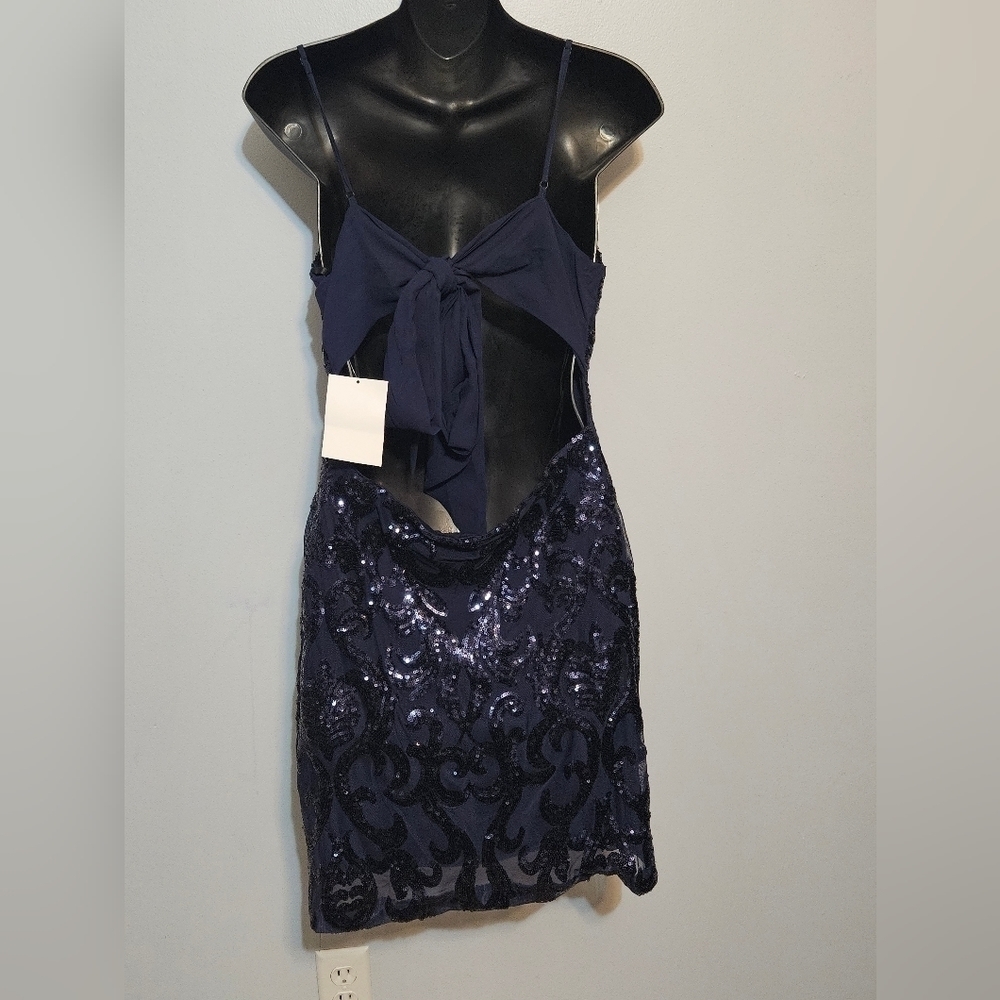 NWT B. Darlin Cocktail Mini Dress size 13/14 - Picture 3 of 5